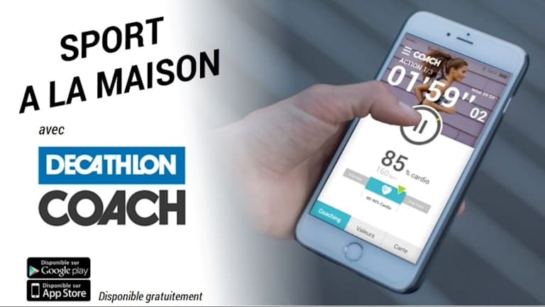 Decathlon coach - application gratuite - entraînements adaptés aux objectifs